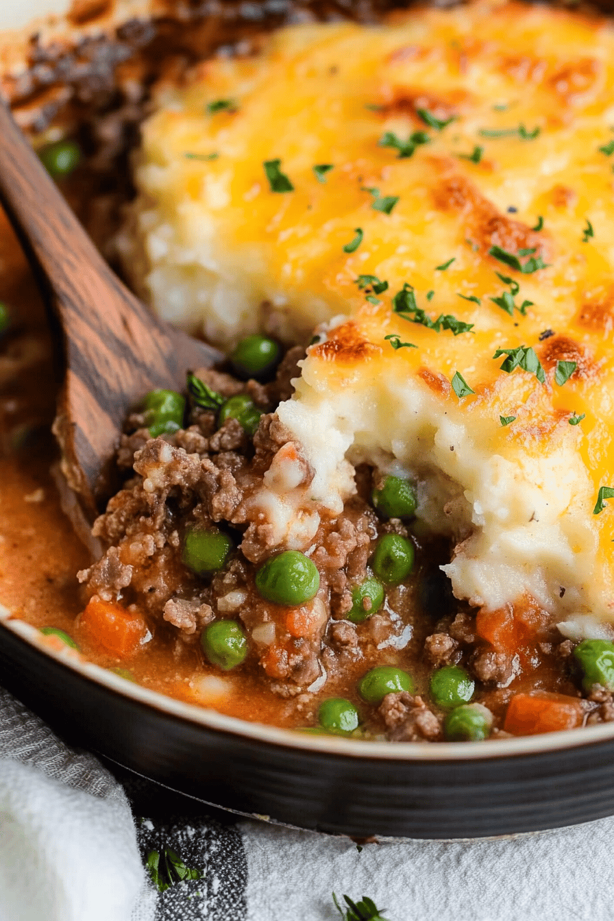 Shepherd's Pie ingredients organized and measured on kitchen counter