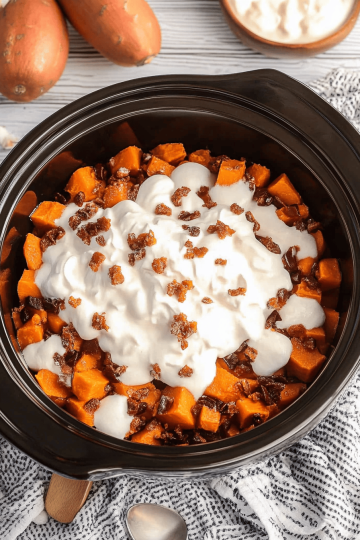 Slow Cooker Sweet Potato Casserole