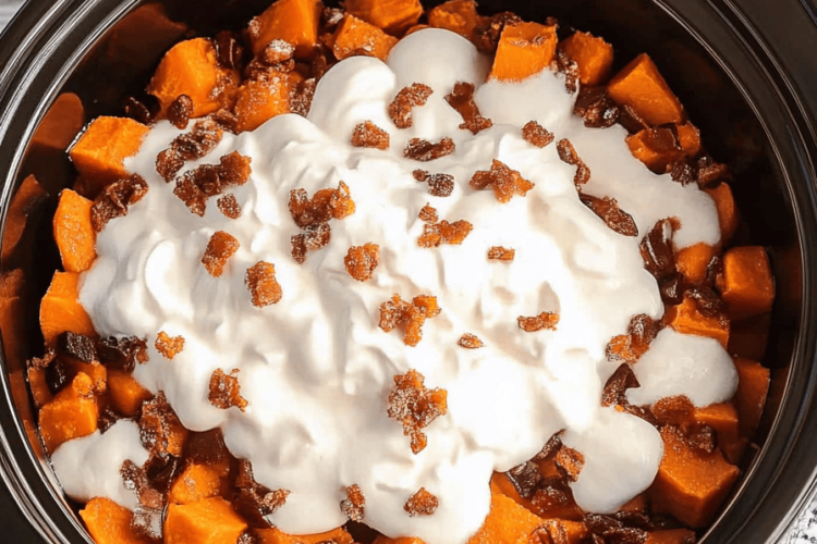 Slow Cooker Sweet Potato Casserole