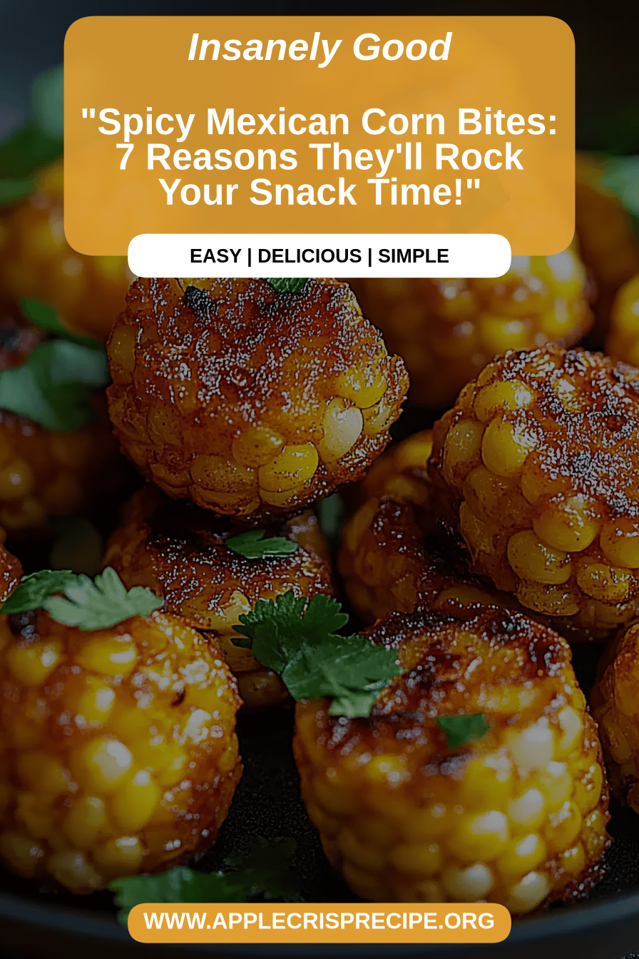 Spicy Mexican Corn Bites final dish beautifully presented and ready to serve