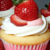 Strawberries Cream Cupcakes