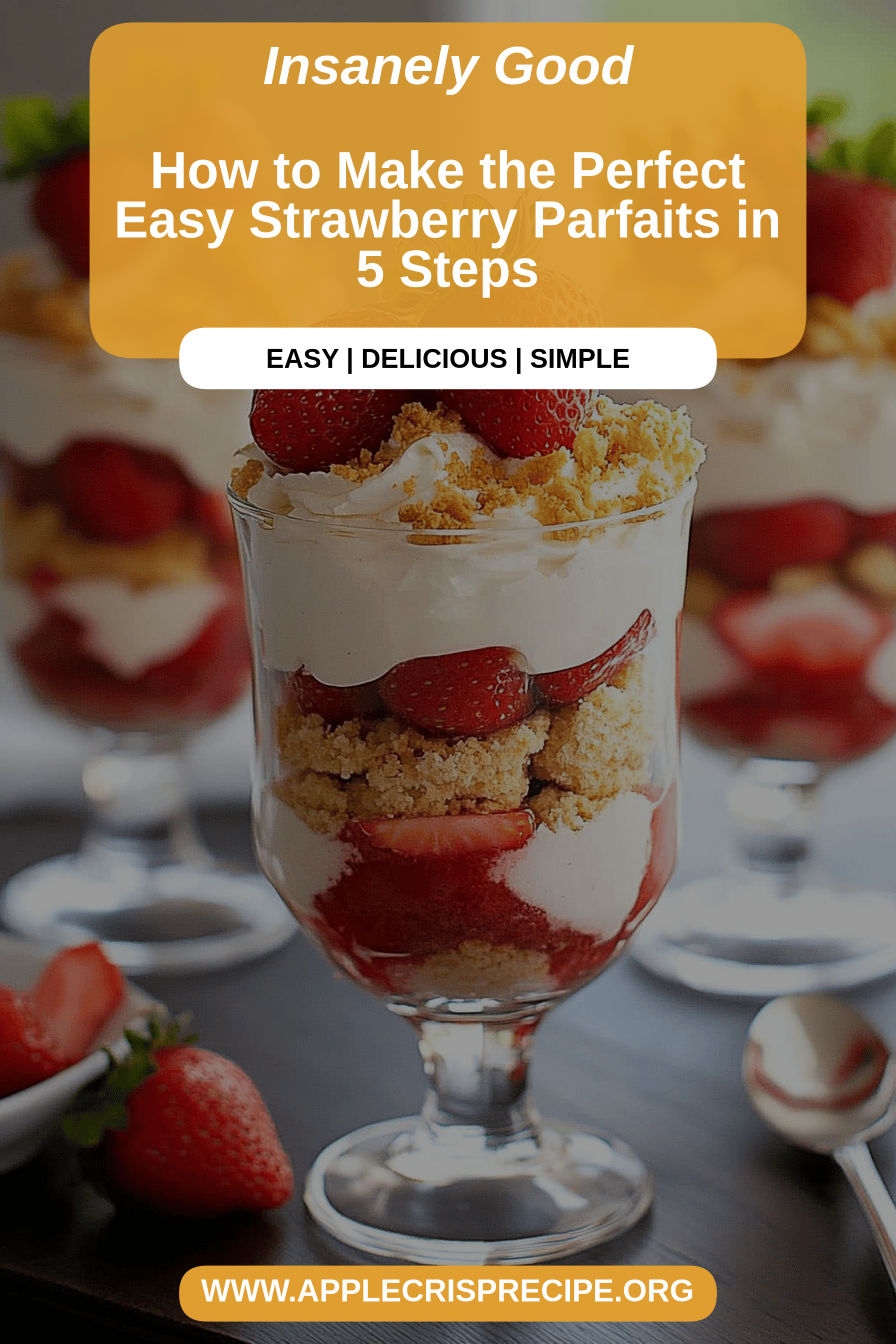 Strawberry Parfaits Recipe final dish beautifully presented and ready to serve