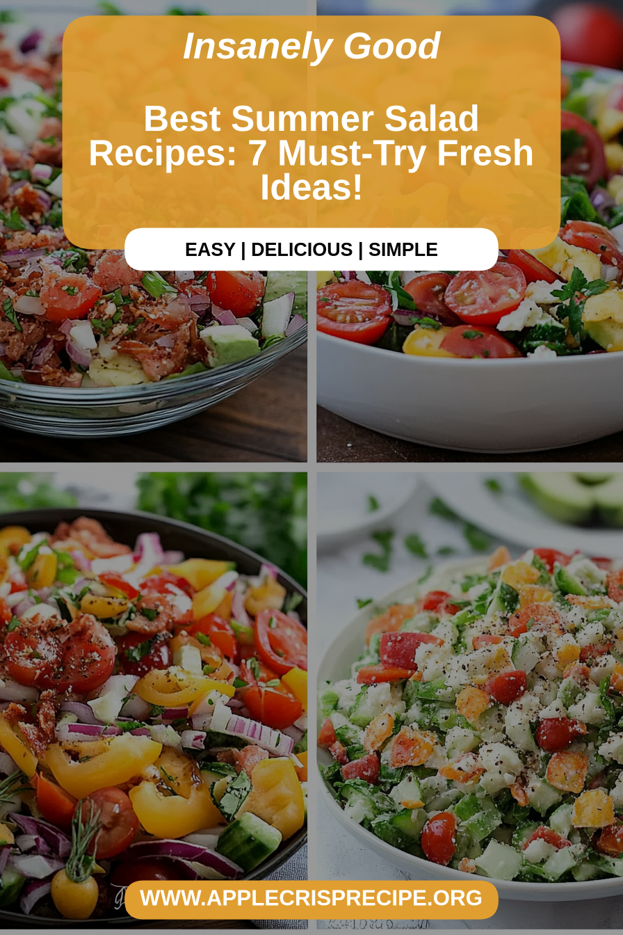 Summer Salad Recipes final dish beautifully presented and ready to serve