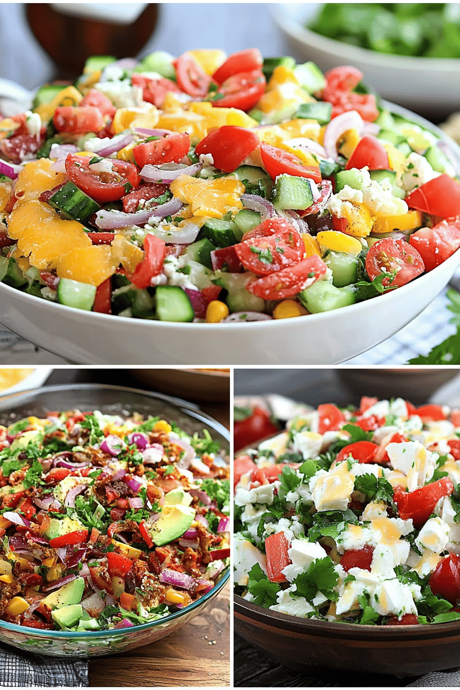 Summer Salad Recipes slice on plate showing perfect texture and swirl pattern