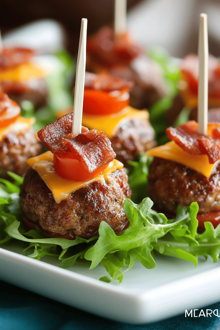 bacon cheeseburger meatballs ingredients organized and measured on kitchen counter