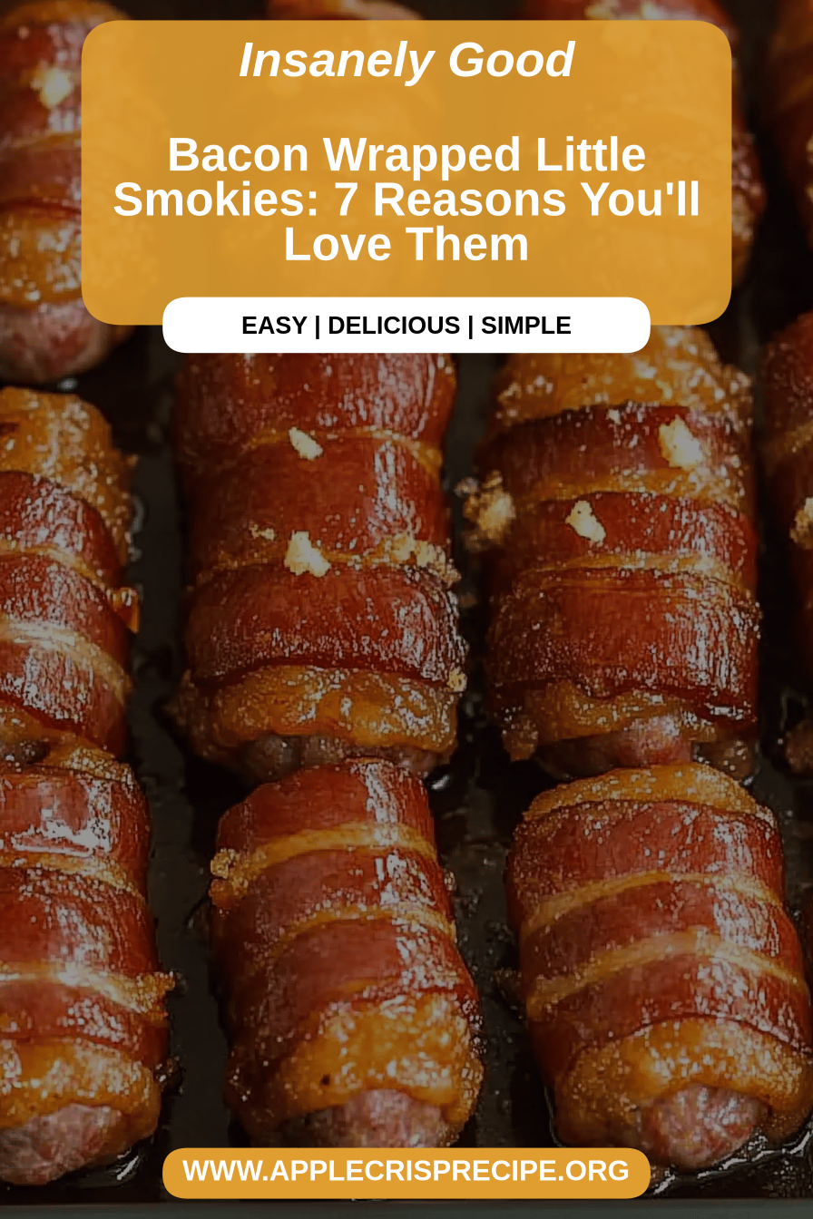 bacon wrapped smokies final dish beautifully presented and ready to serve