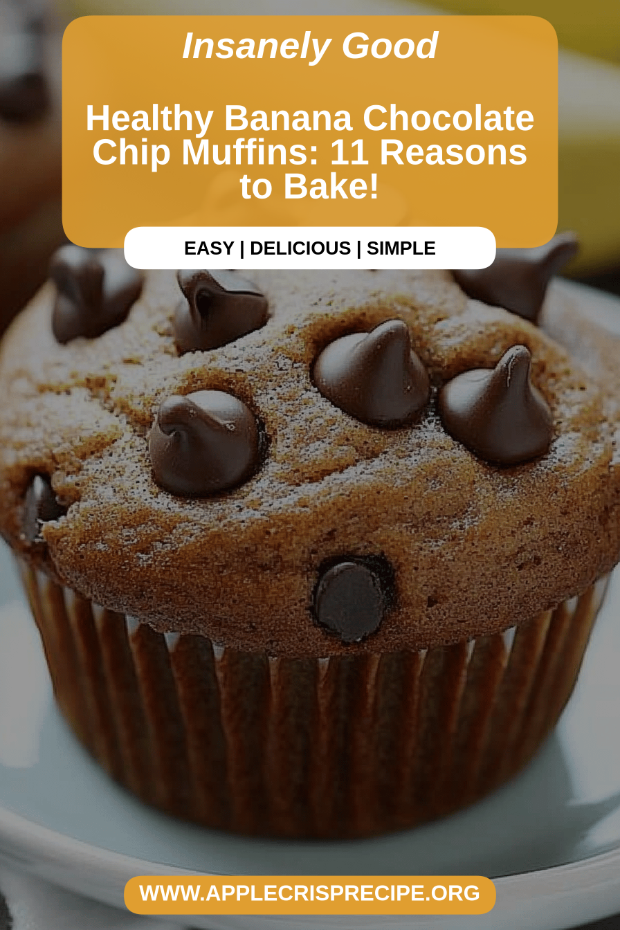 banana chocolate chip muffins final dish beautifully presented and ready to serve