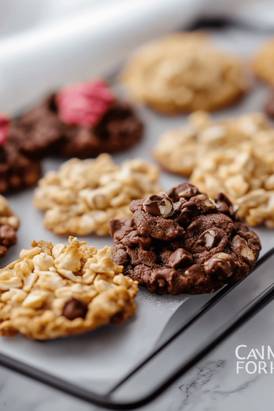 cornflake cookies slice on plate showing perfect texture and swirl pattern