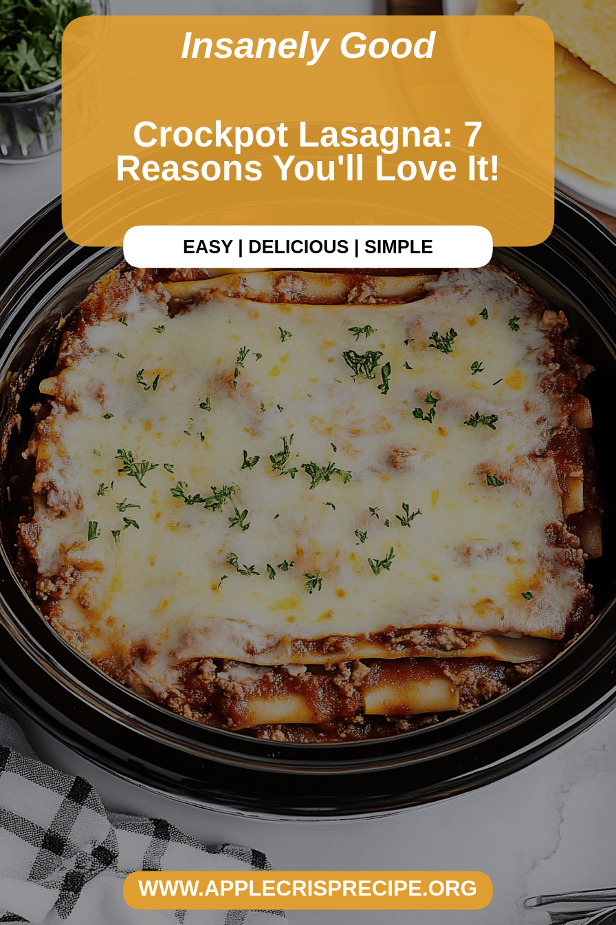 crockpot lasagna final dish beautifully presented and ready to serve