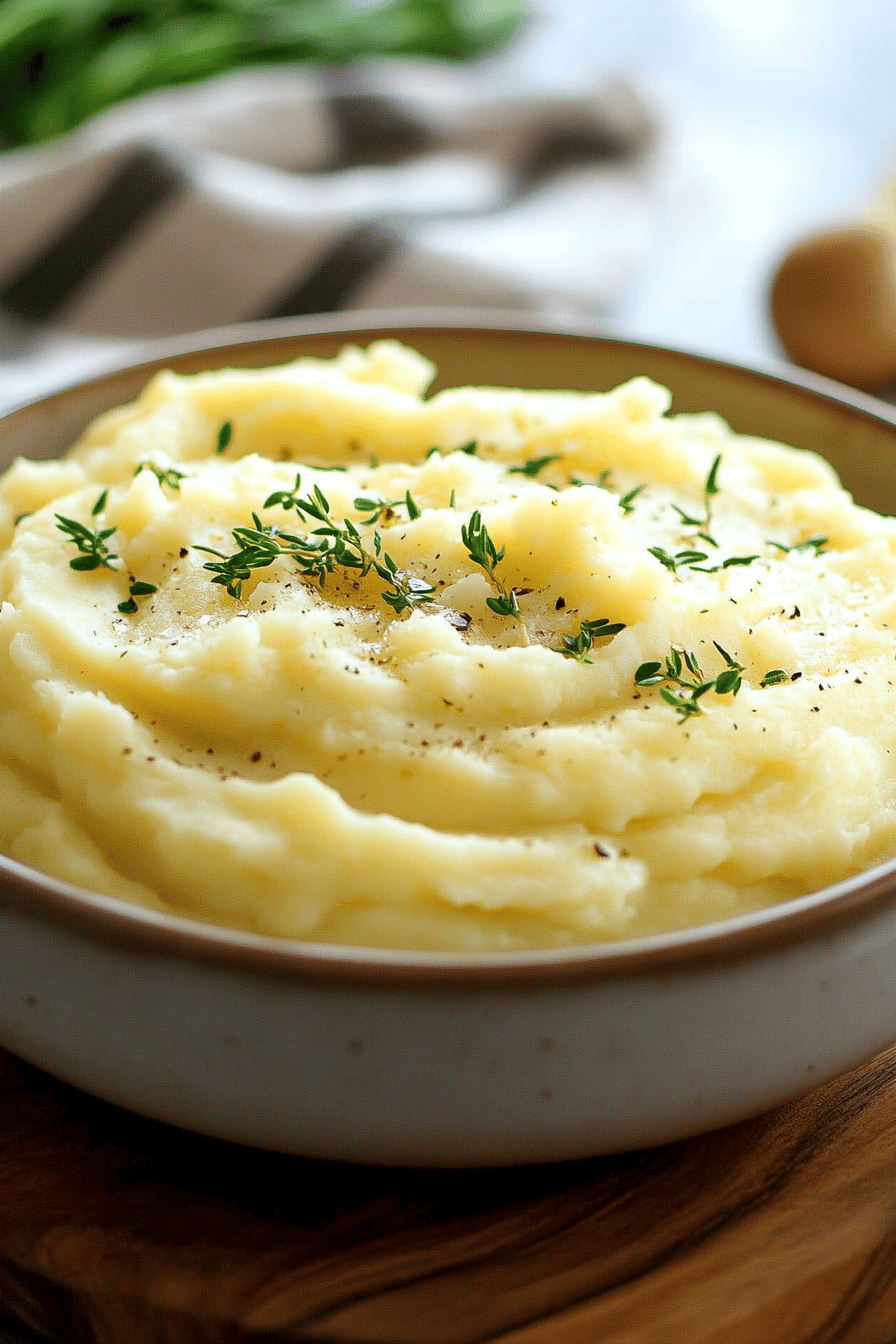 easy mashed potatoes ingredients organized and measured on kitchen counter