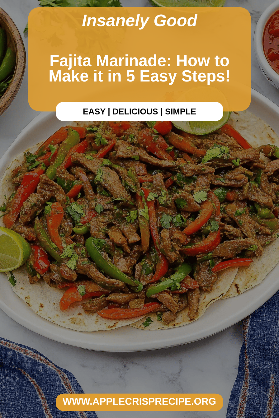 fajita marinade final dish beautifully presented and ready to serve