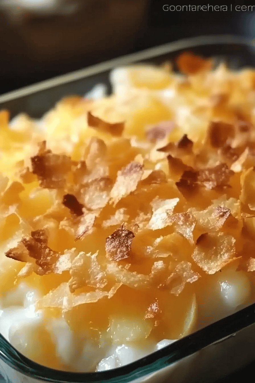 funeral potatoes recipe ingredients organized and measured on kitchen counter