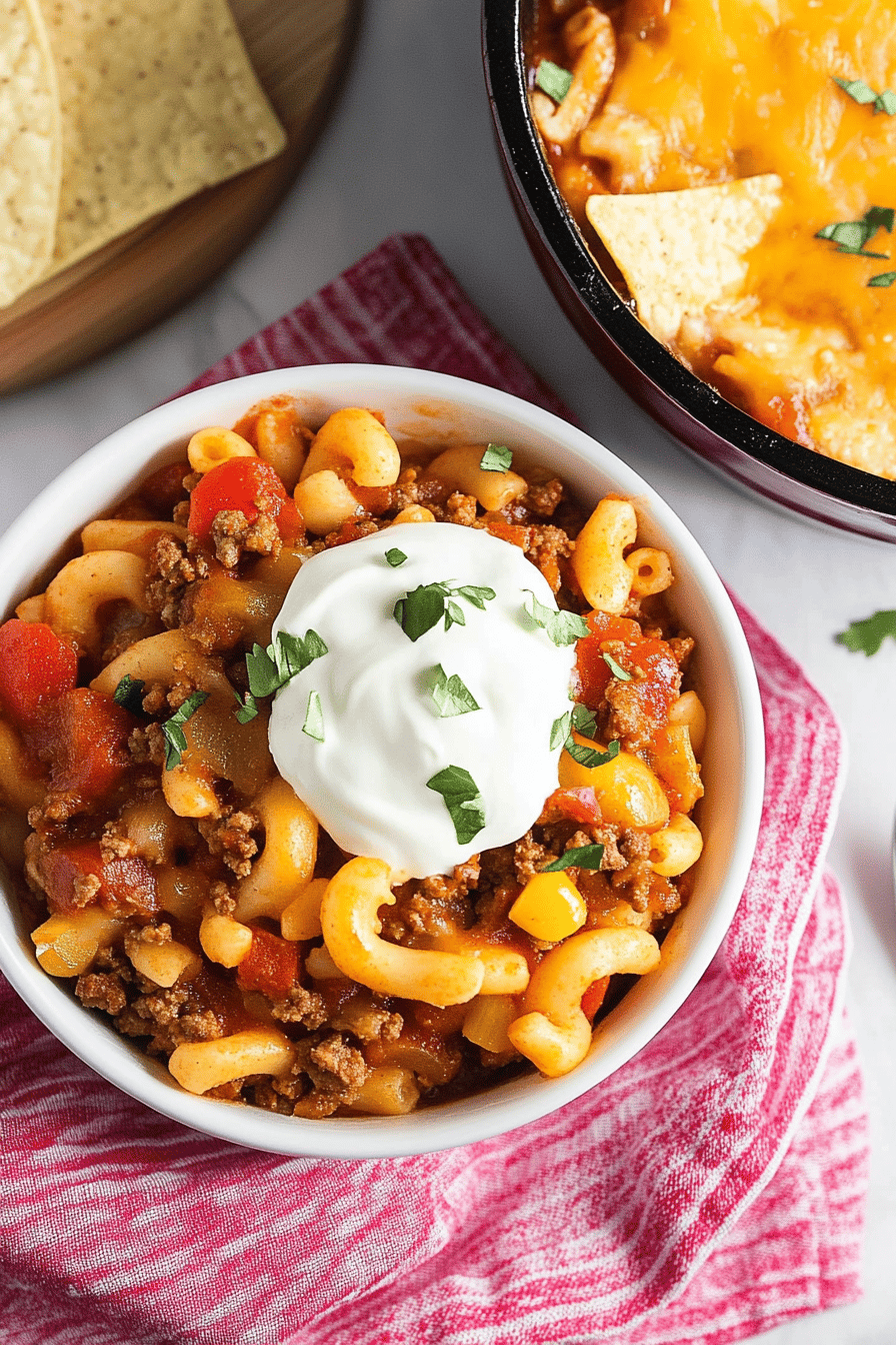 ground beef casserole slice on plate showing perfect texture and swirl pattern