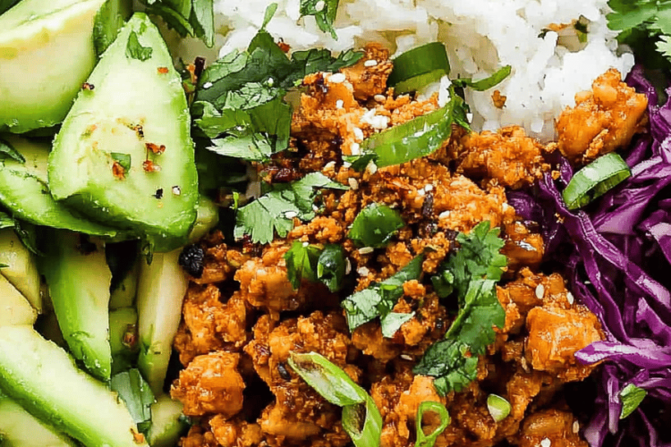 ground chicken bowls