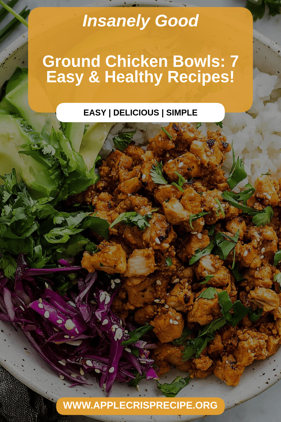 ground chicken bowls final dish beautifully presented and ready to serve
