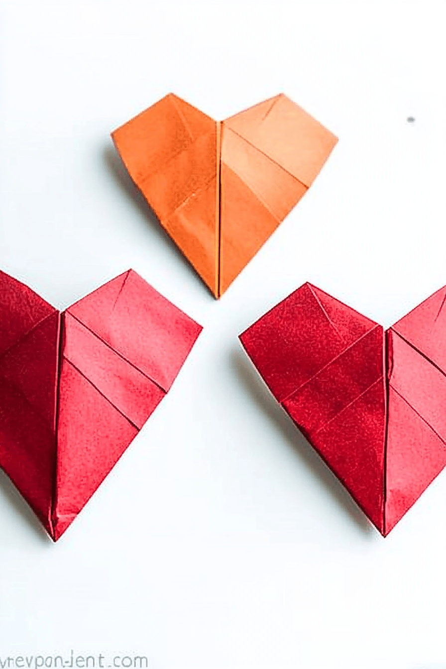 origami heart slice on plate showing perfect texture and swirl pattern