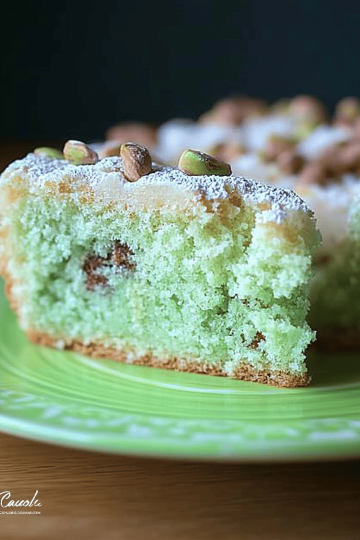 pistachio poke cake