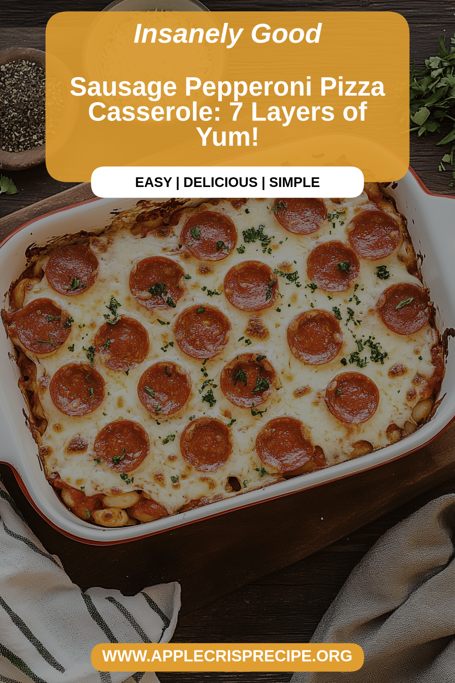 pizza casserole final dish beautifully presented and ready to serve