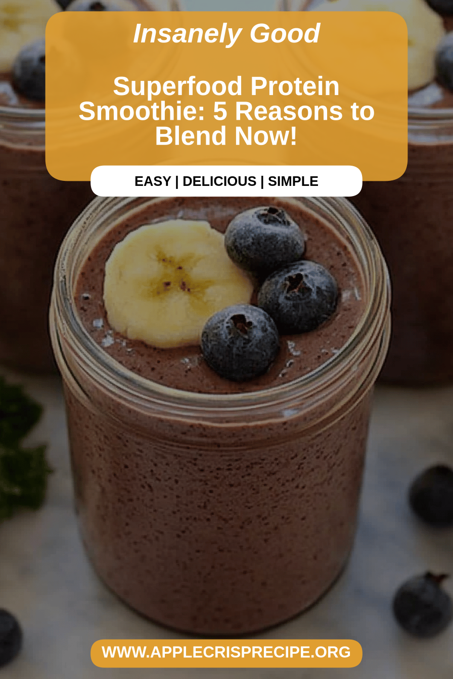 protein smoothie final dish beautifully presented and ready to serve