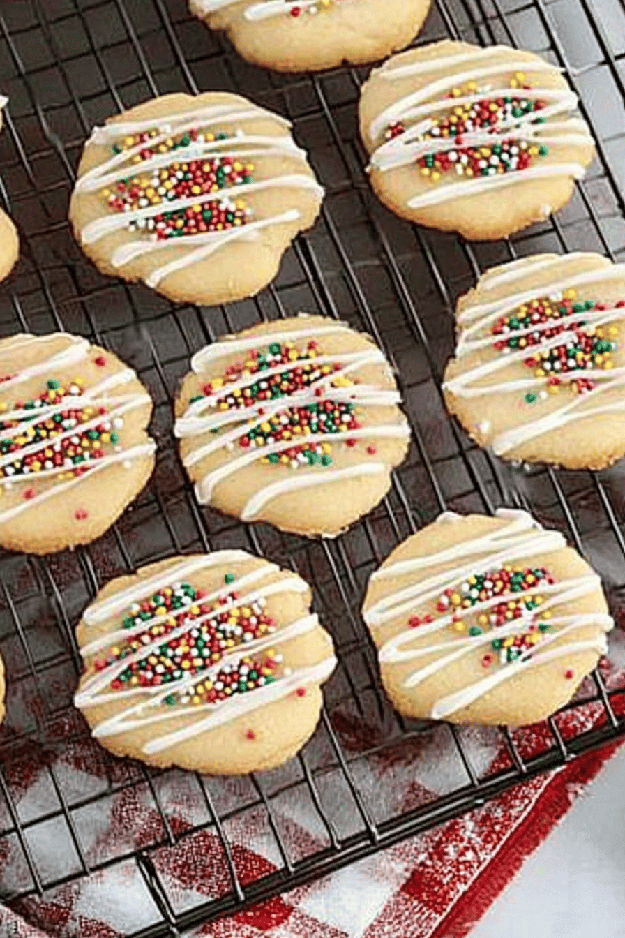 sugar cookies ingredients organized and measured on kitchen counter