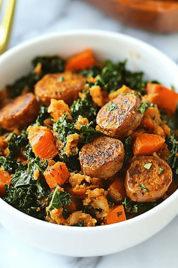 sweet potato kale hash