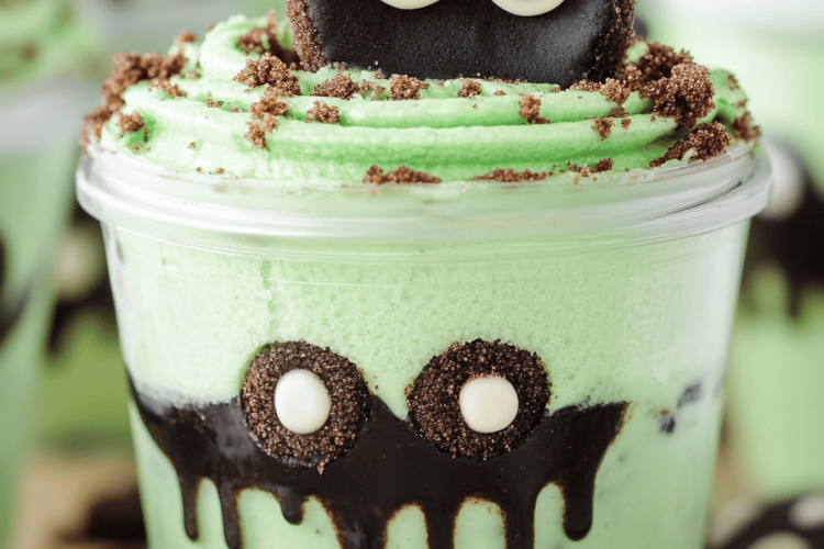 zombie dirt pudding cups