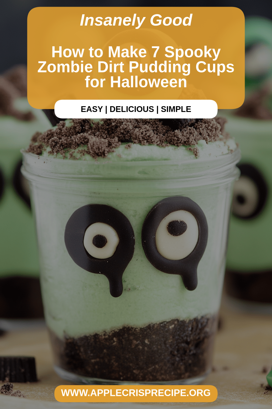 zombie dirt pudding cups final dish beautifully presented and ready to serve