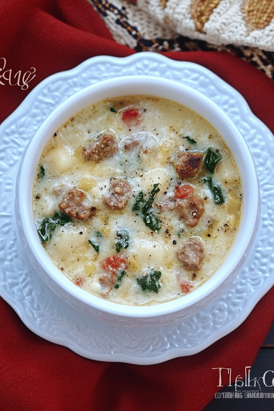 zuppa toscana ingredients organized and measured on kitchen counter